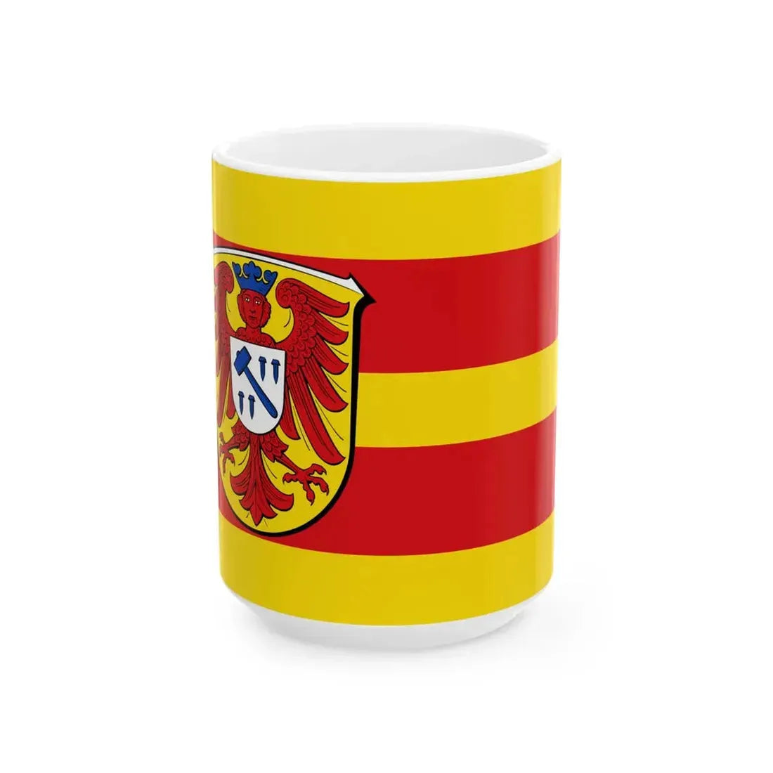 Flagge Feldatal (Germany) White Coffee Mug 15oz - Go Mug Yourself