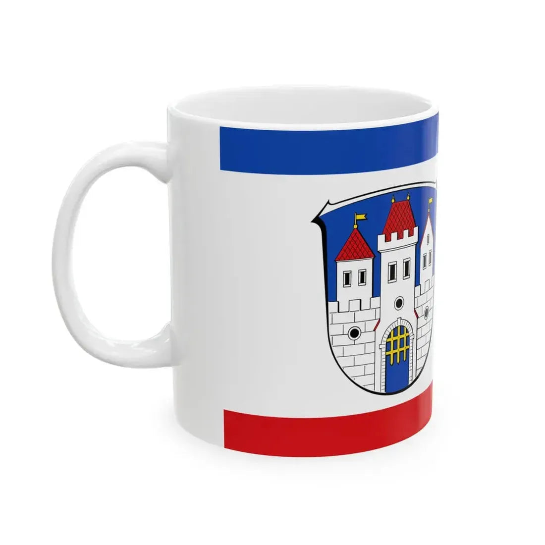 Flagge Fischbachtal (Germany) White Coffee Mug - Go Mug Yourself