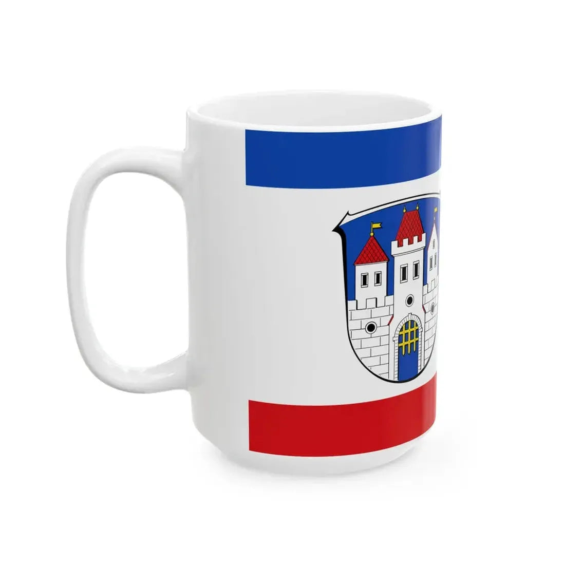 Flagge Fischbachtal (Germany) White Coffee Mug - Go Mug Yourself