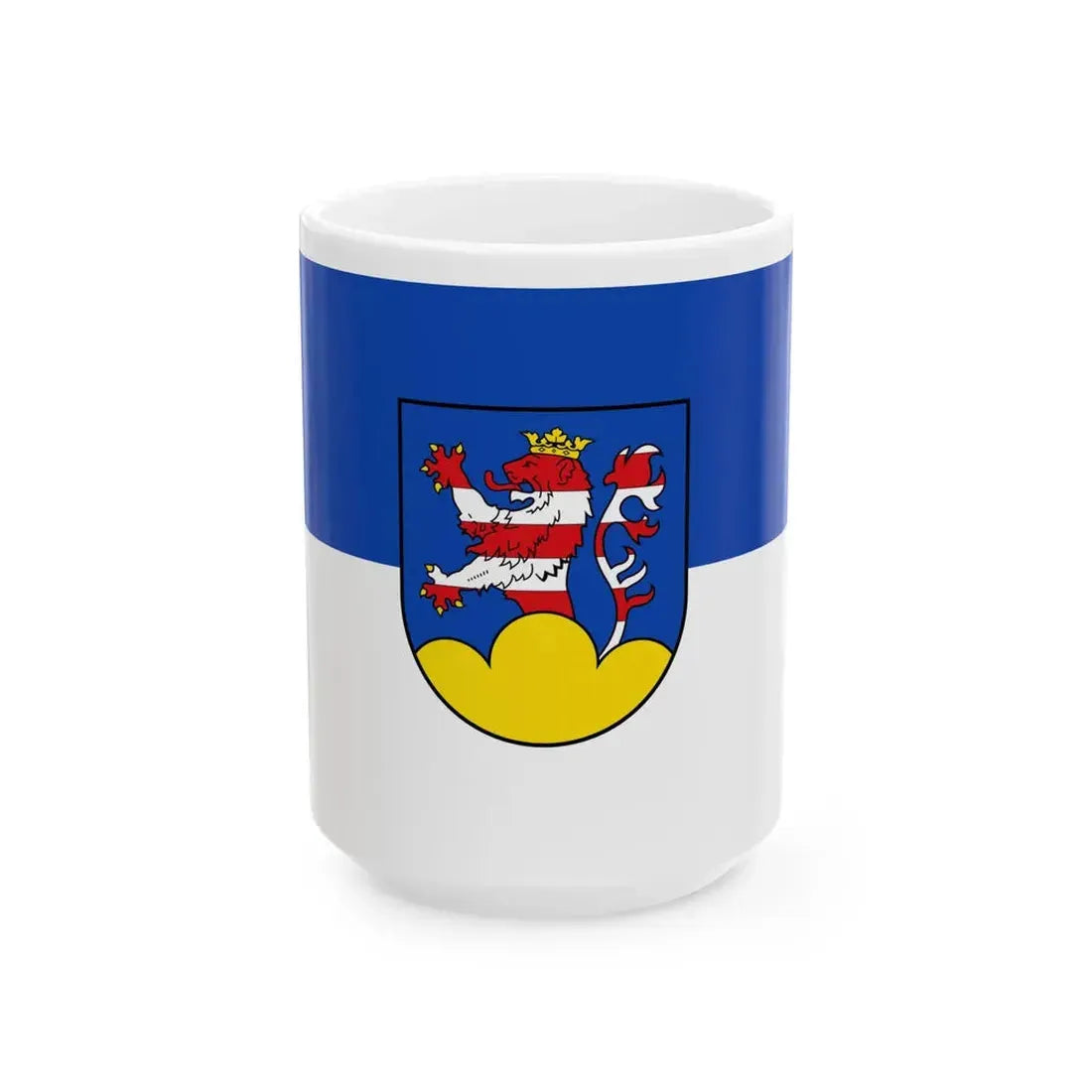 Flagge Frankenberg Eder (Germany) White Coffee Mug 15oz - Go Mug Yourself