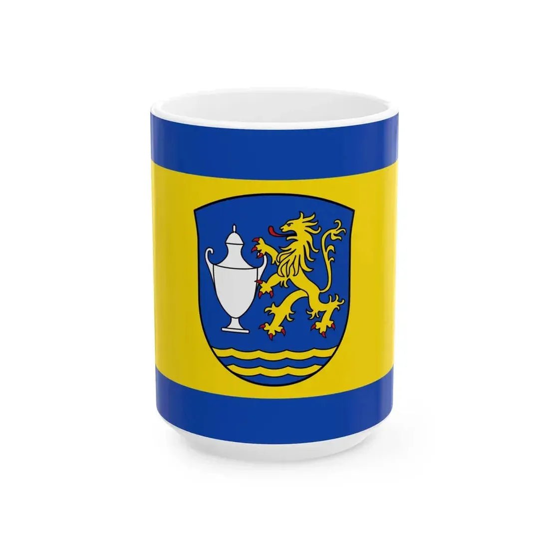 Flagge Fuerstenberg Weser (Germany) White Coffee Mug 15oz - Go Mug Yourself