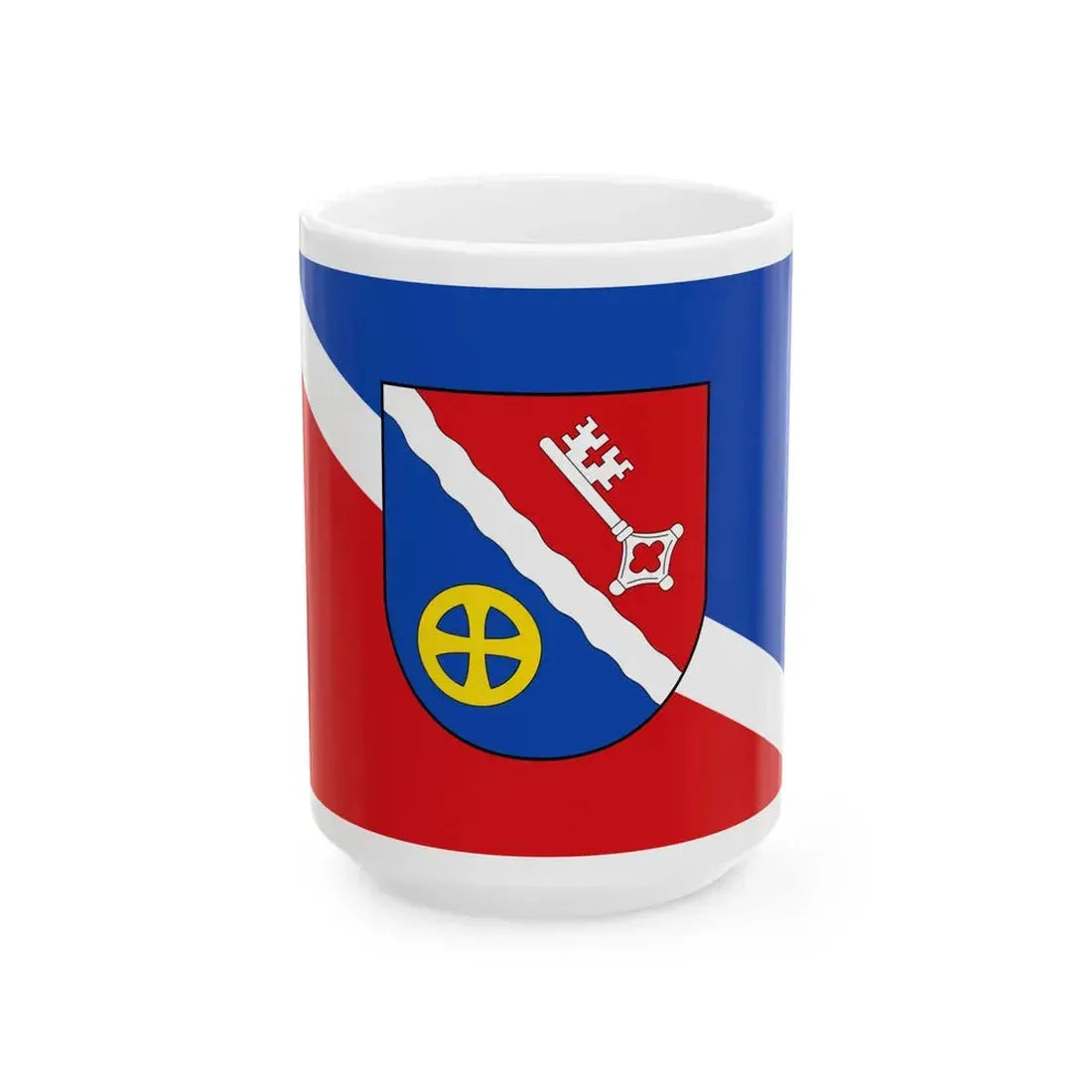 Flagge Geestland (Germany) White Coffee Mug 15oz - Go Mug Yourself