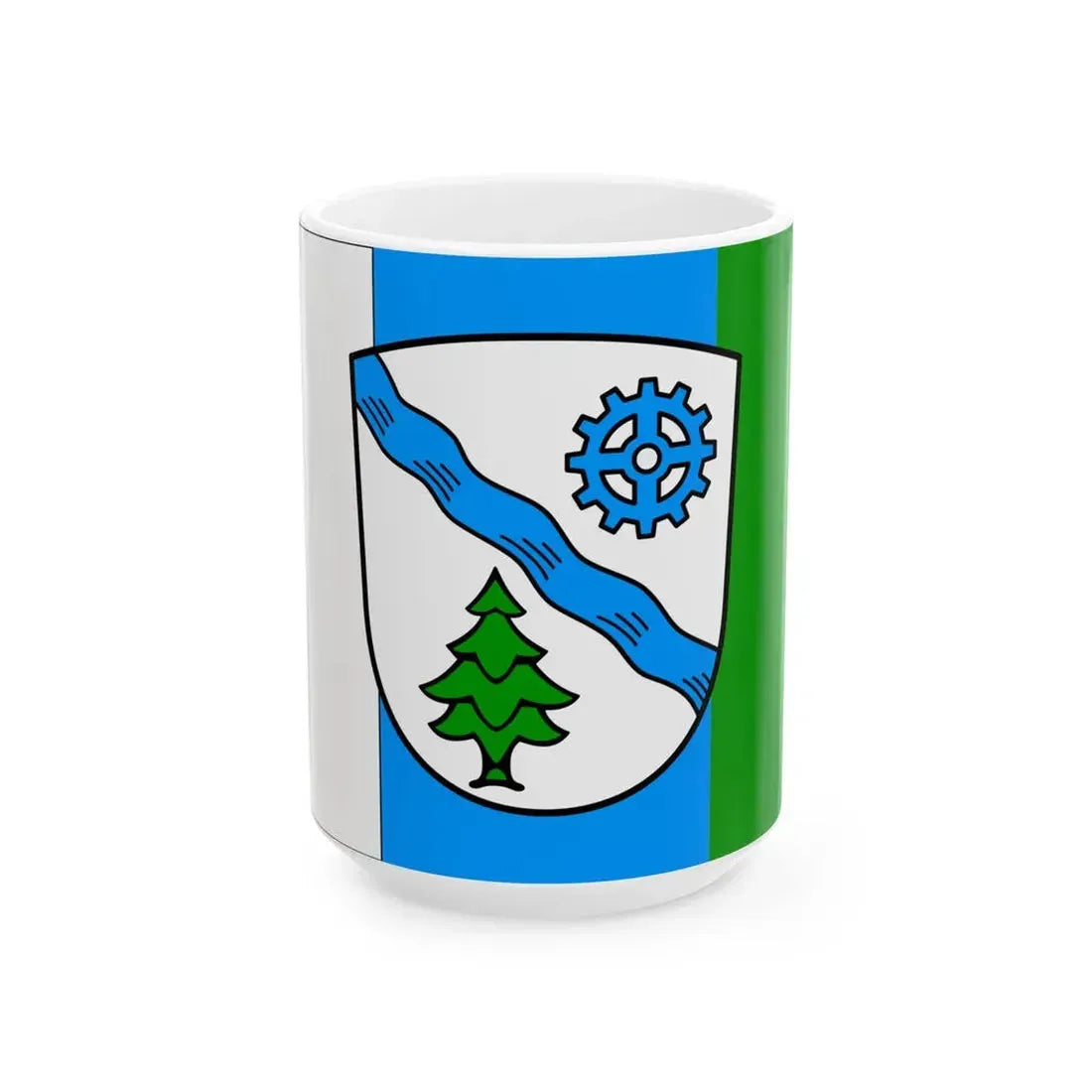 Flagge Geretsried (Germany) White Coffee Mug 15oz - Go Mug Yourself
