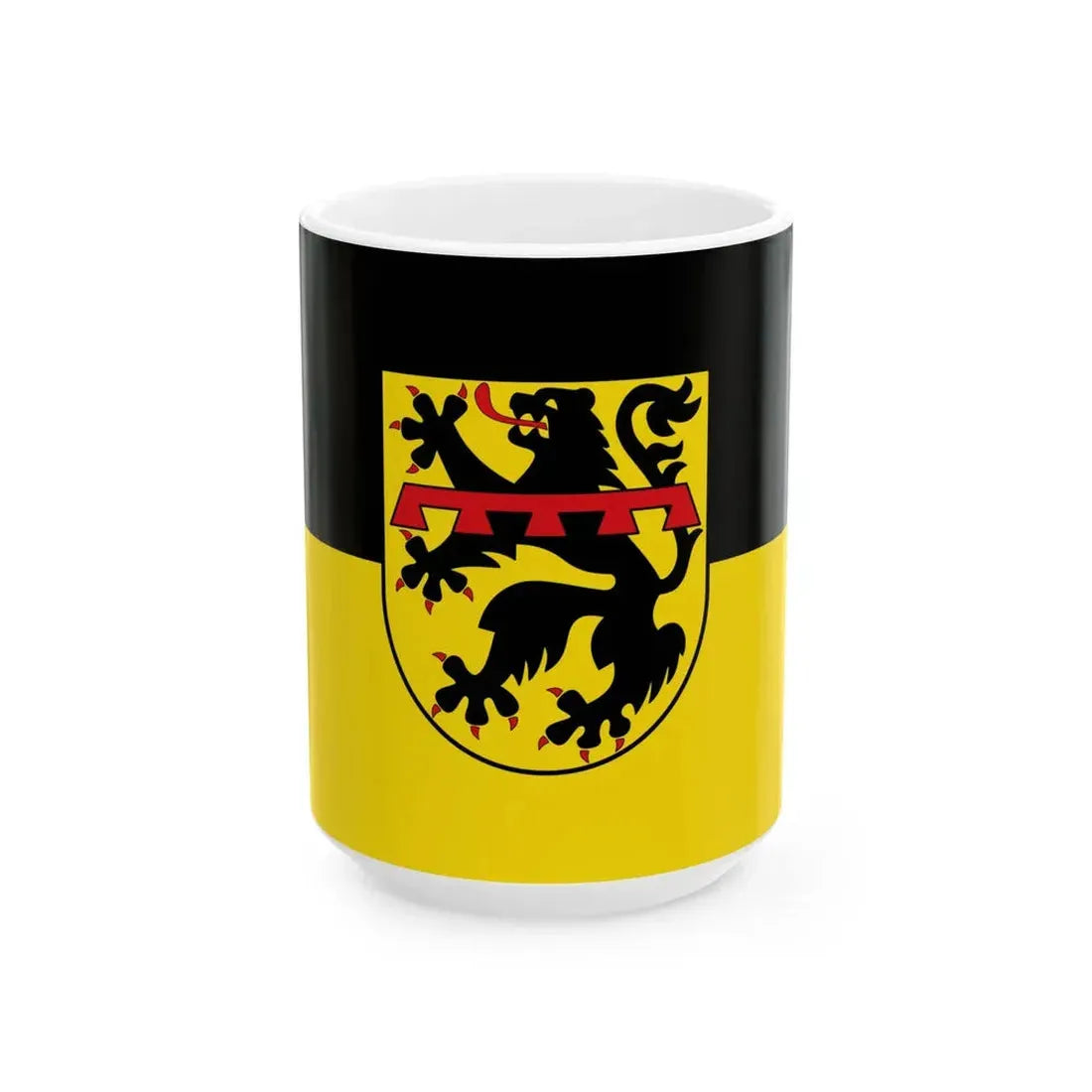 Flagge Gerolstein (Germany) White Coffee Mug 15oz - Go Mug Yourself
