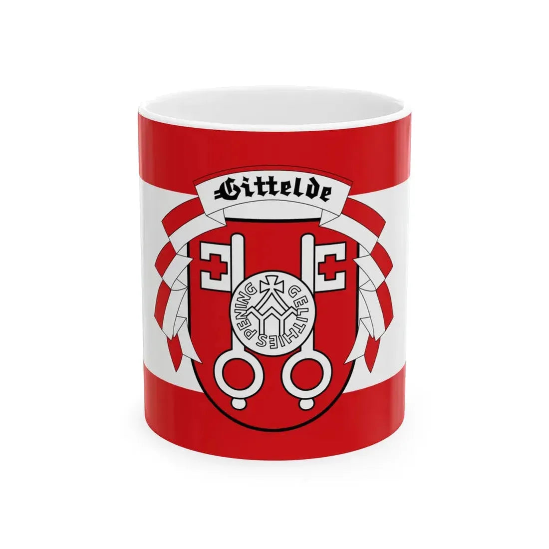Flagge Gittelde (Germany) White Coffee Mug 11oz - Go Mug Yourself