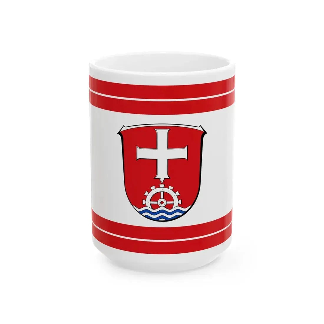 Flagge Gorxheimertal (Germany) White Coffee Mug 15oz - Go Mug Yourself