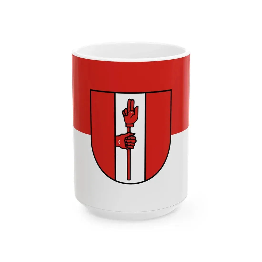 Flagge Gosheim (Germany) White Coffee Mug 15oz - Go Mug Yourself