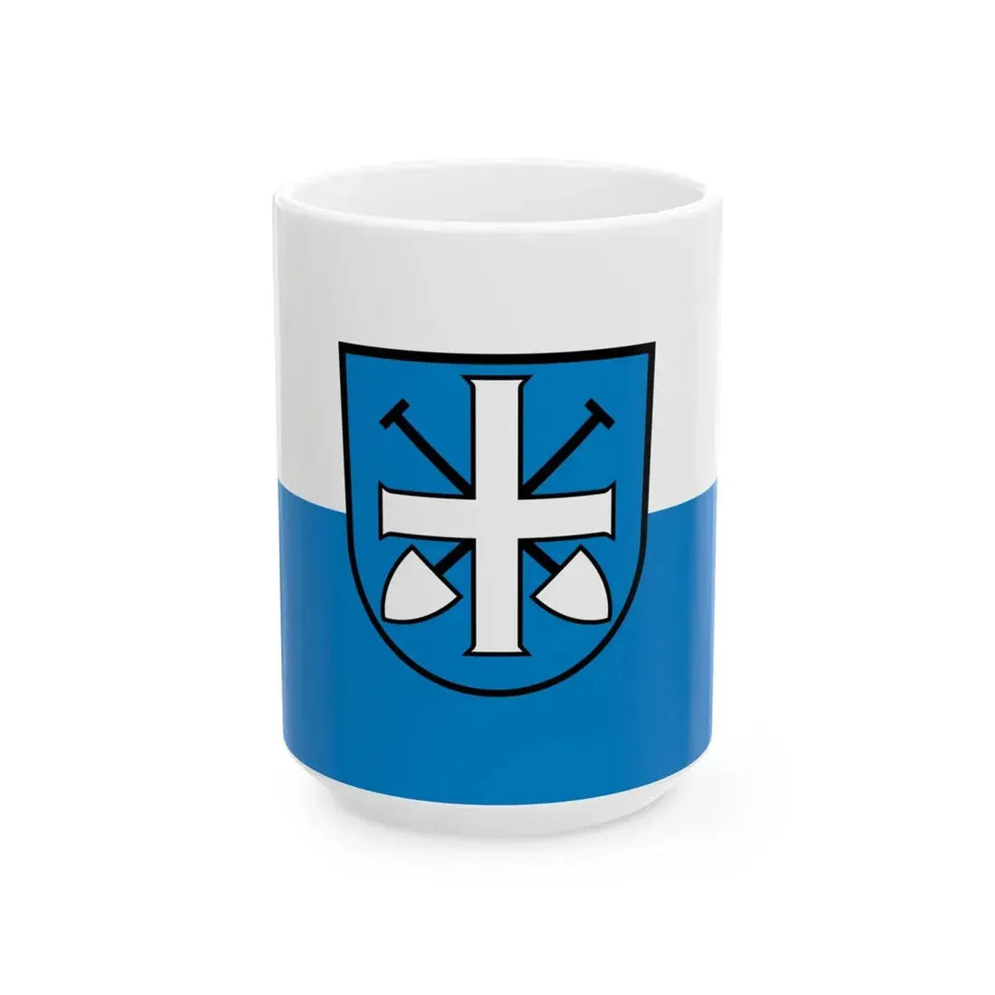 Flagge Graben-Neudorf (Germany) White Coffee Mug 15oz - Go Mug Yourself