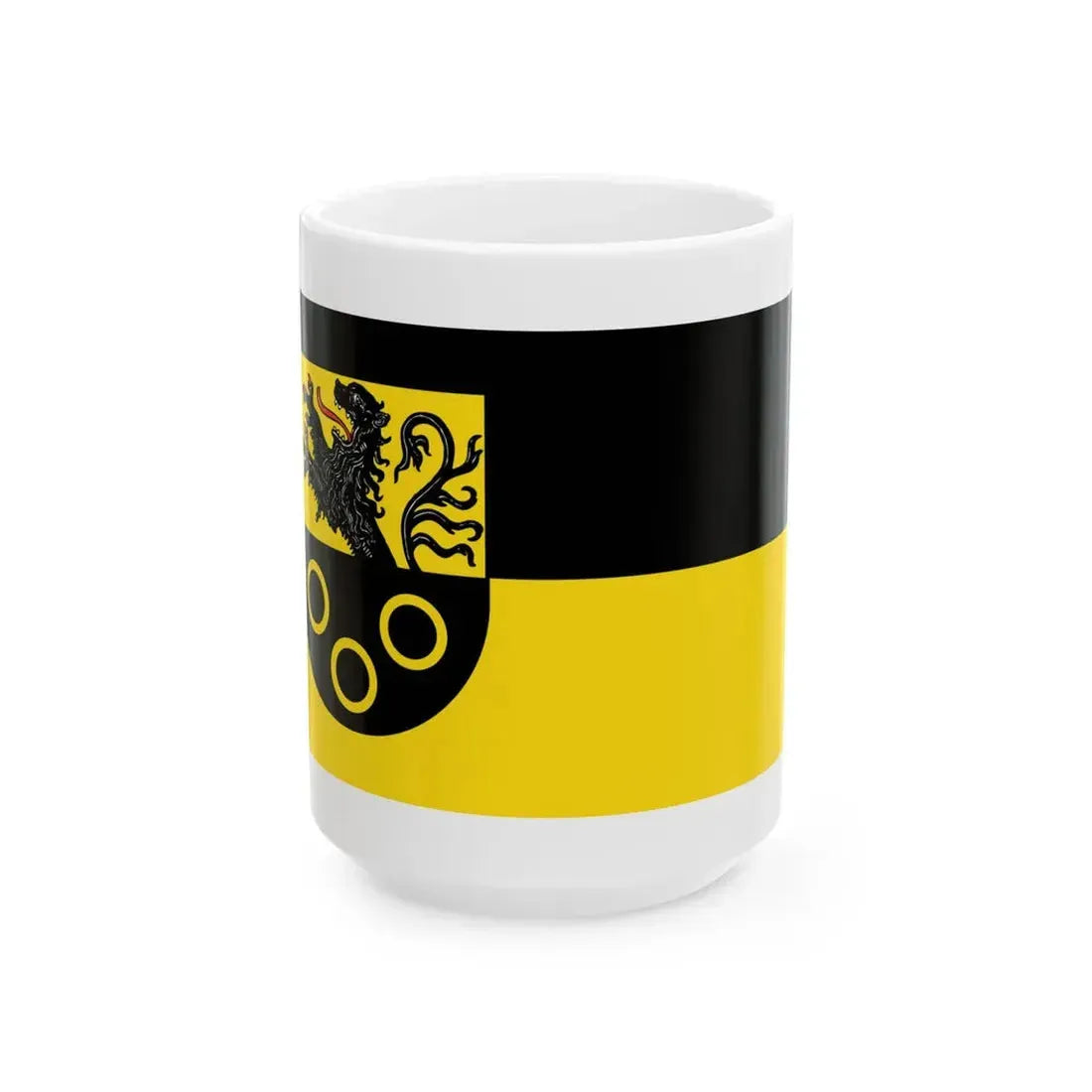 Flagge Grafschaft Rhineland (Germany) White Coffee Mug 15oz - Go Mug Yourself