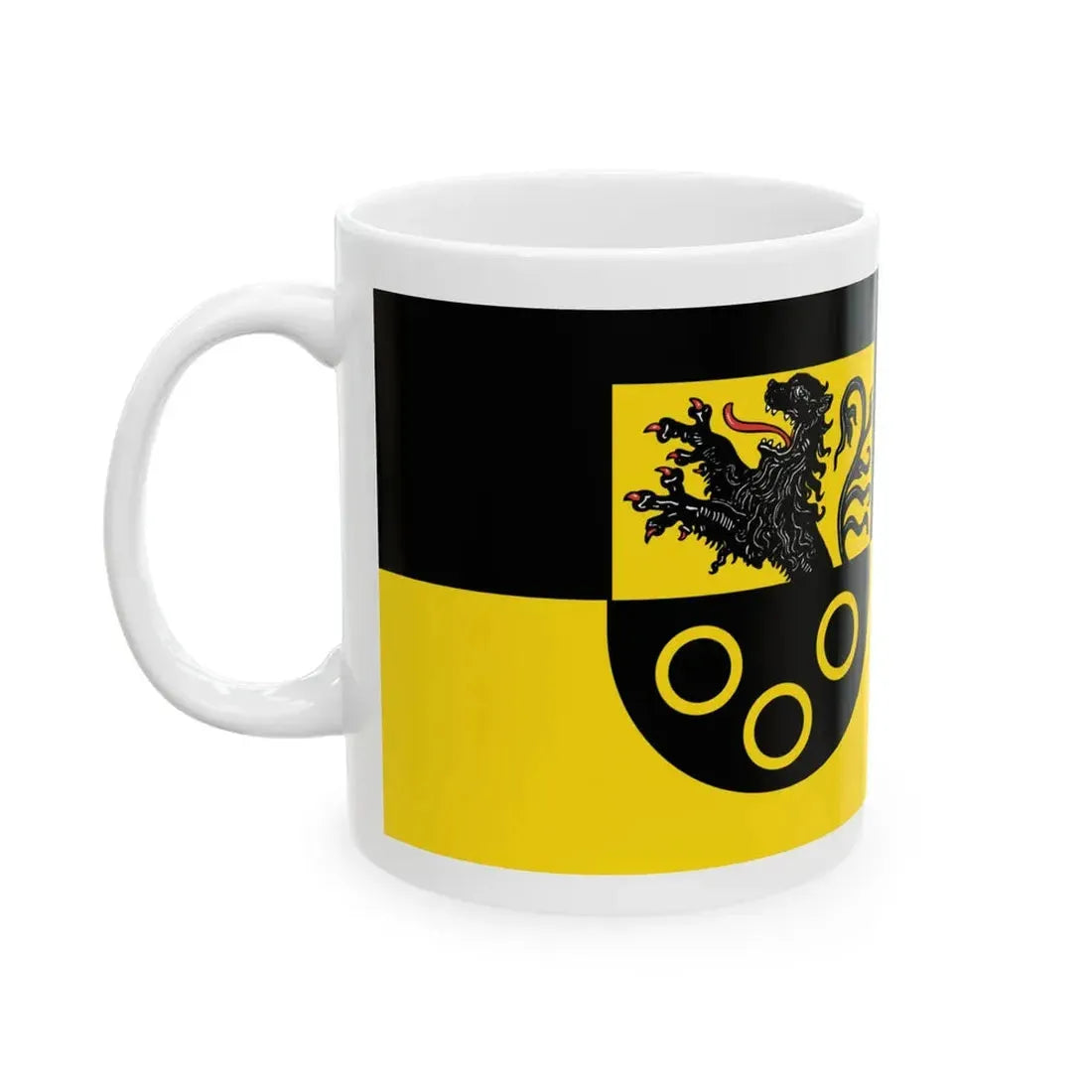 Flagge Grafschaft Rhineland (Germany) White Coffee Mug - Go Mug Yourself