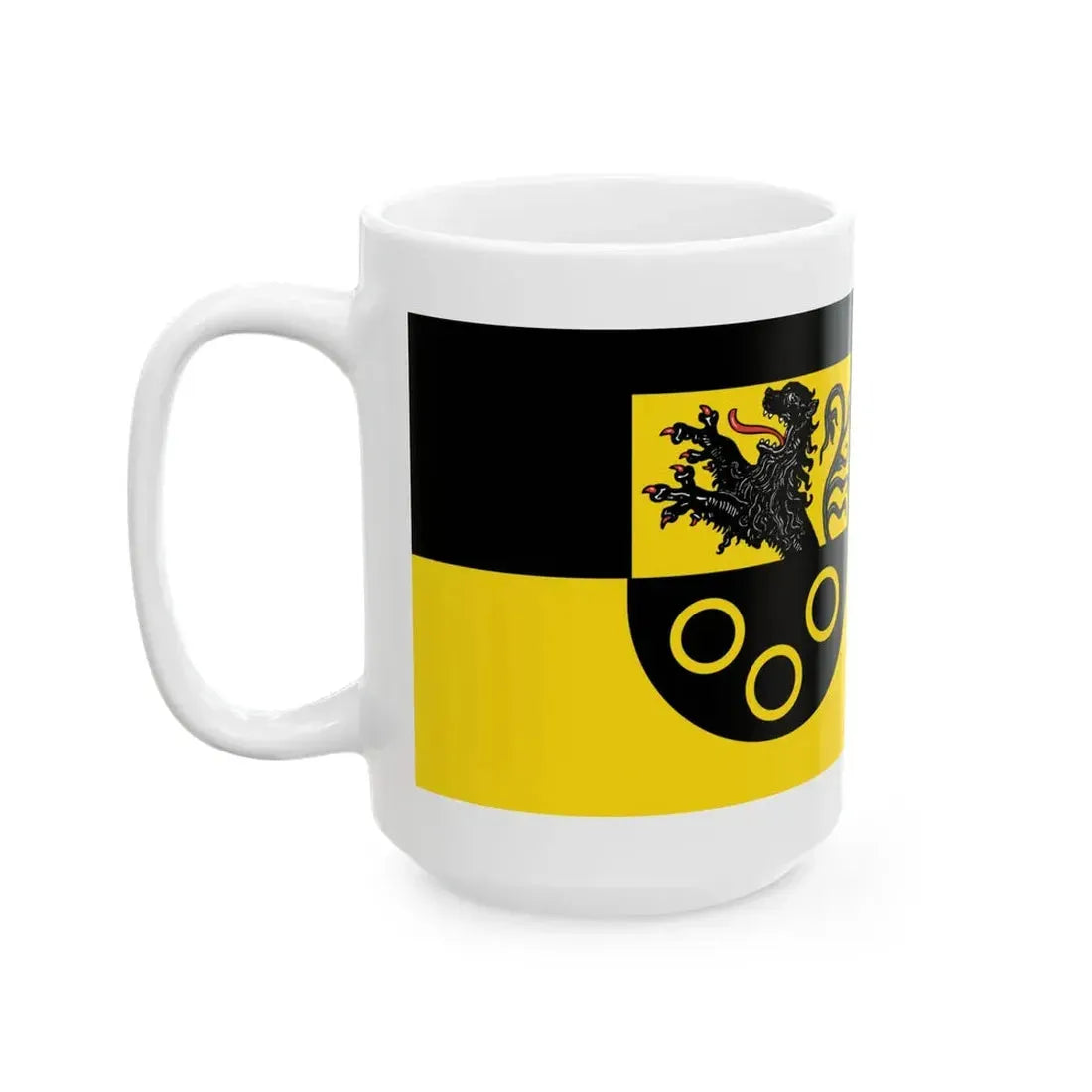 Flagge Grafschaft Rhineland (Germany) White Coffee Mug - Go Mug Yourself