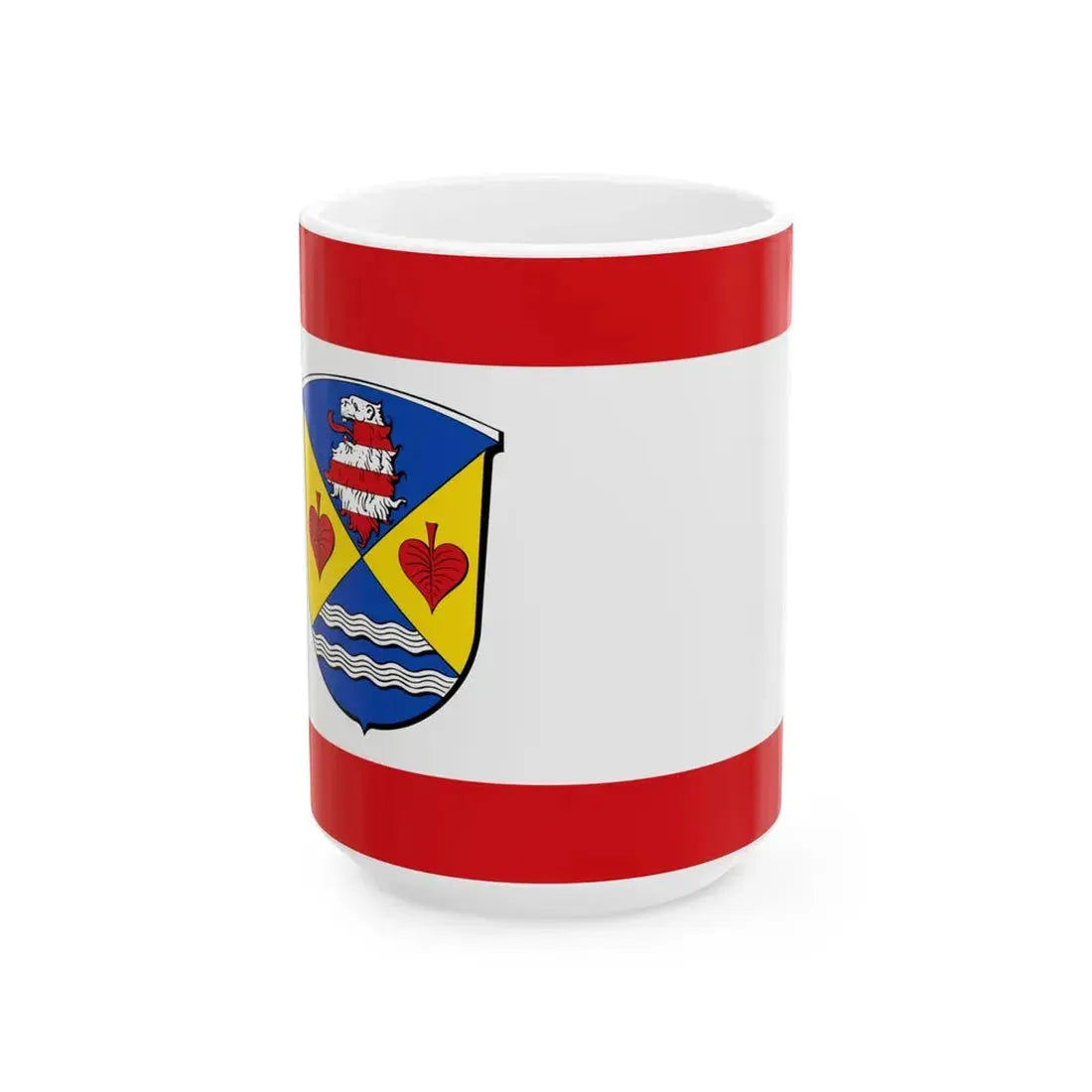 Flagge Gras-Ellenbach (Germany) White Coffee Mug 15oz - Go Mug Yourself