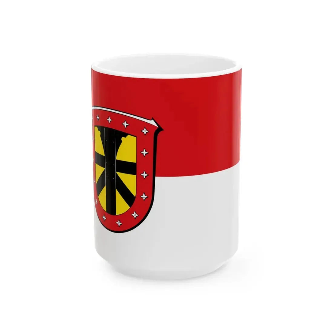 Flagge Grebenhain (Germany) White Coffee Mug 15oz - Go Mug Yourself