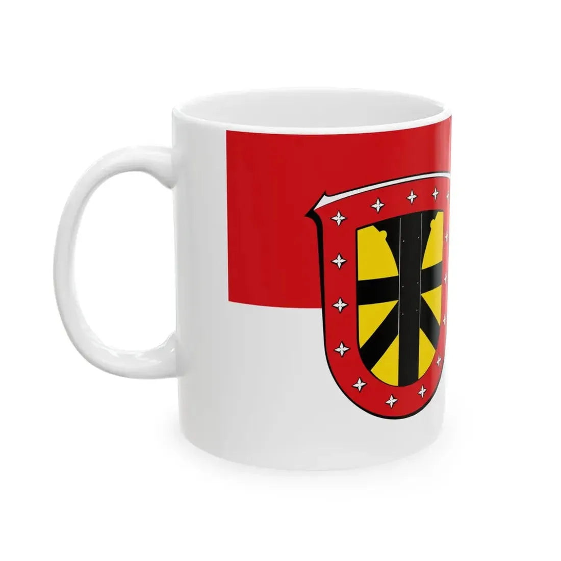 Flagge Grebenhain (Germany) White Coffee Mug - Go Mug Yourself