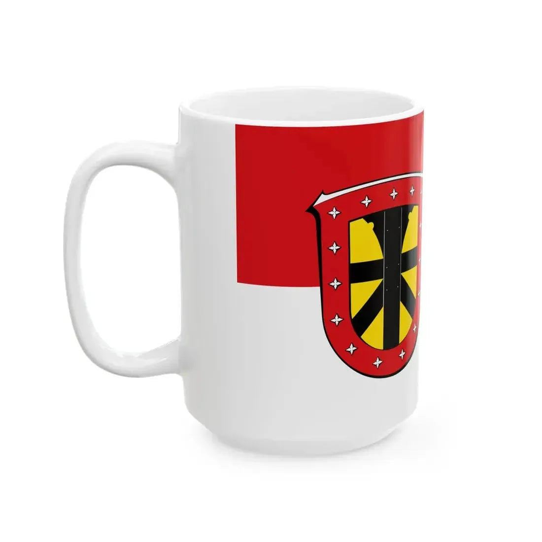 Flagge Grebenhain (Germany) White Coffee Mug - Go Mug Yourself