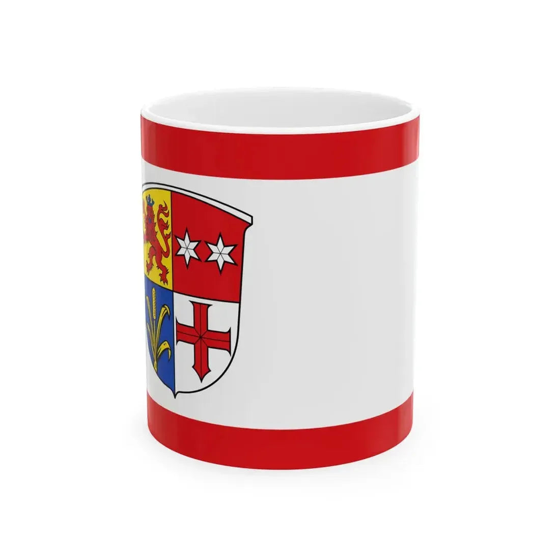 Flagge Gross-Rohrheim (Germany) White Coffee Mug 11oz - Go Mug Yourself