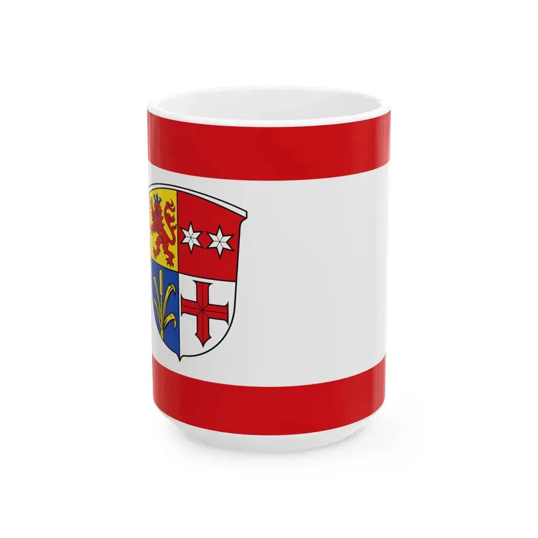 Flagge Gross-Rohrheim (Germany) White Coffee Mug 15oz - Go Mug Yourself