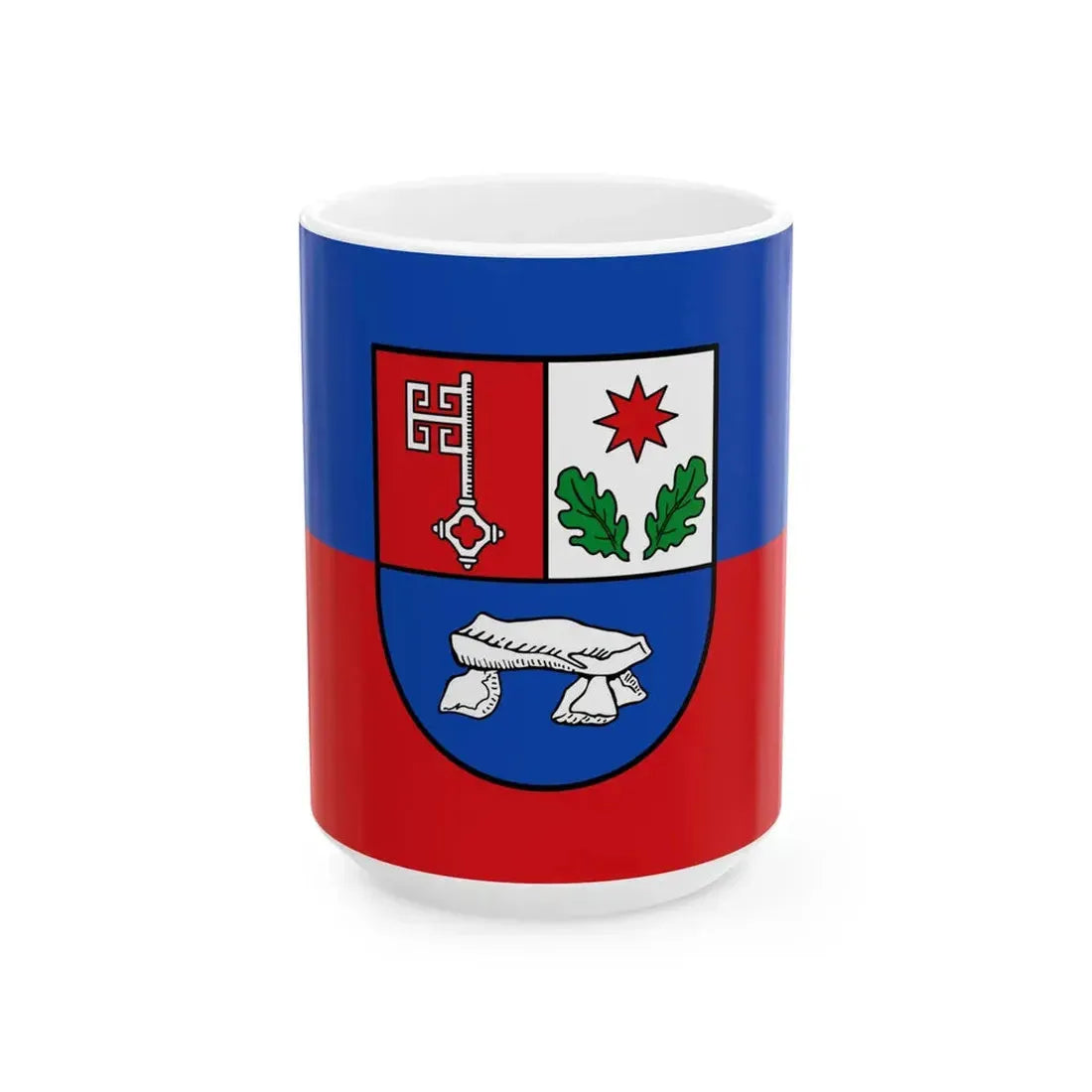 Flagge Hagen im Bremischen (Germany) White Coffee Mug 15oz - Go Mug Yourself