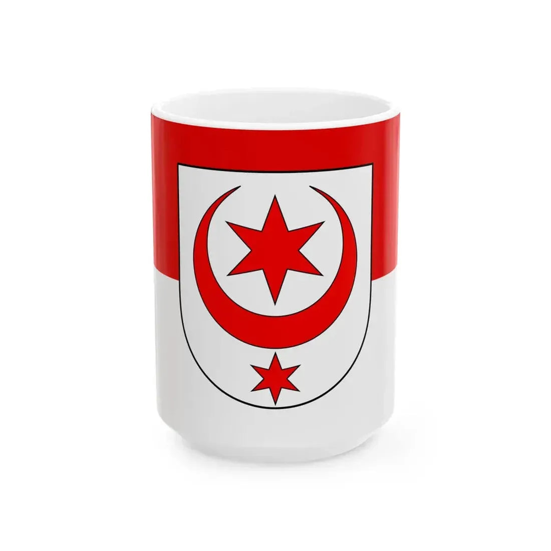 Flagge Halle Saale (Germany) White Coffee Mug 15oz - Go Mug Yourself
