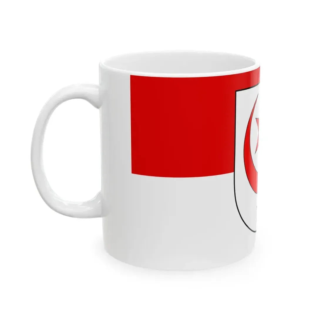 Flagge Halle Saale (Germany) White Coffee Mug - Go Mug Yourself