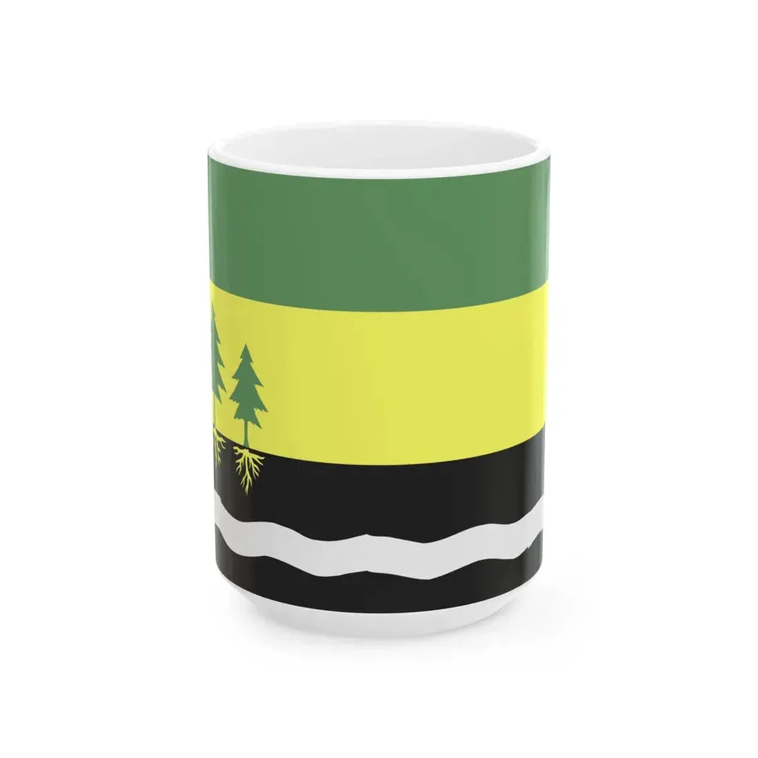 Flagge Halstenbek (Germany) White Coffee Mug 15oz - Go Mug Yourself