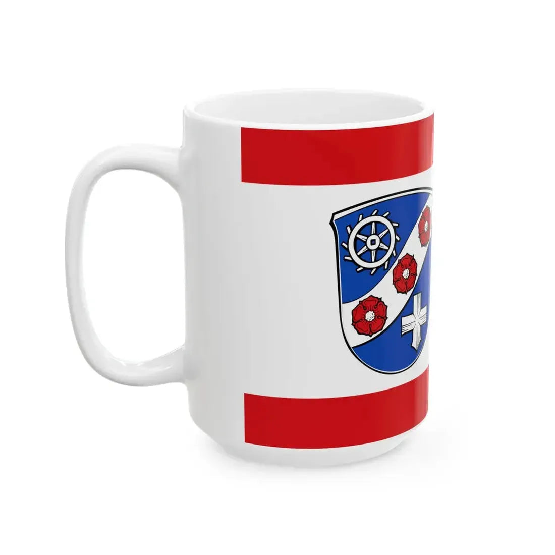 Flagge Hambach bei Heppenheim (Germany) White Coffee Mug - Go Mug Yourself