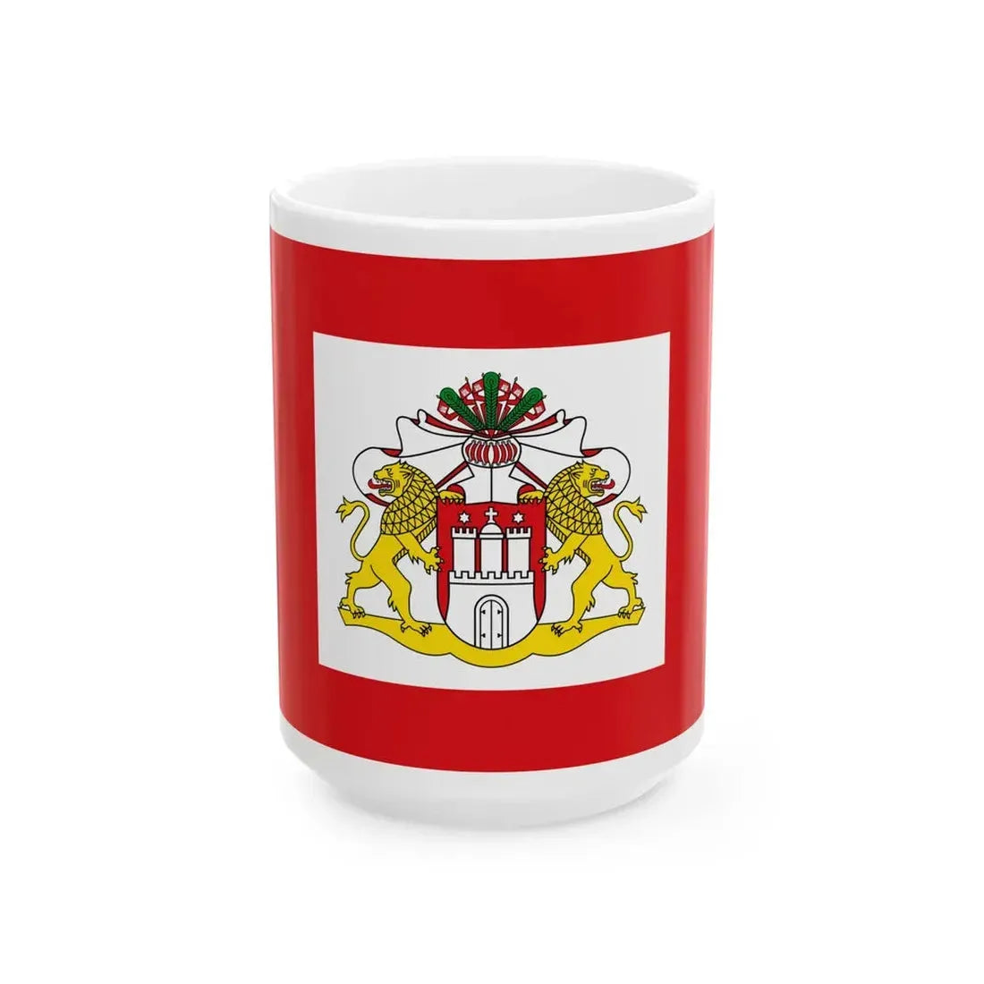 Flagge Hamburg (Germany) White Coffee Mug 15oz - Go Mug Yourself
