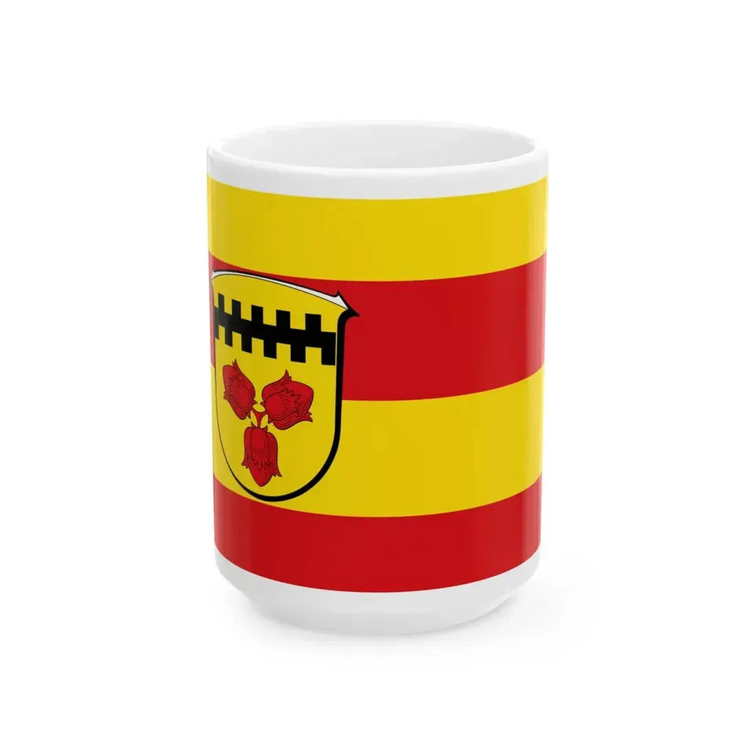 Flagge Hasselroth (Germany) White Coffee Mug 15oz - Go Mug Yourself