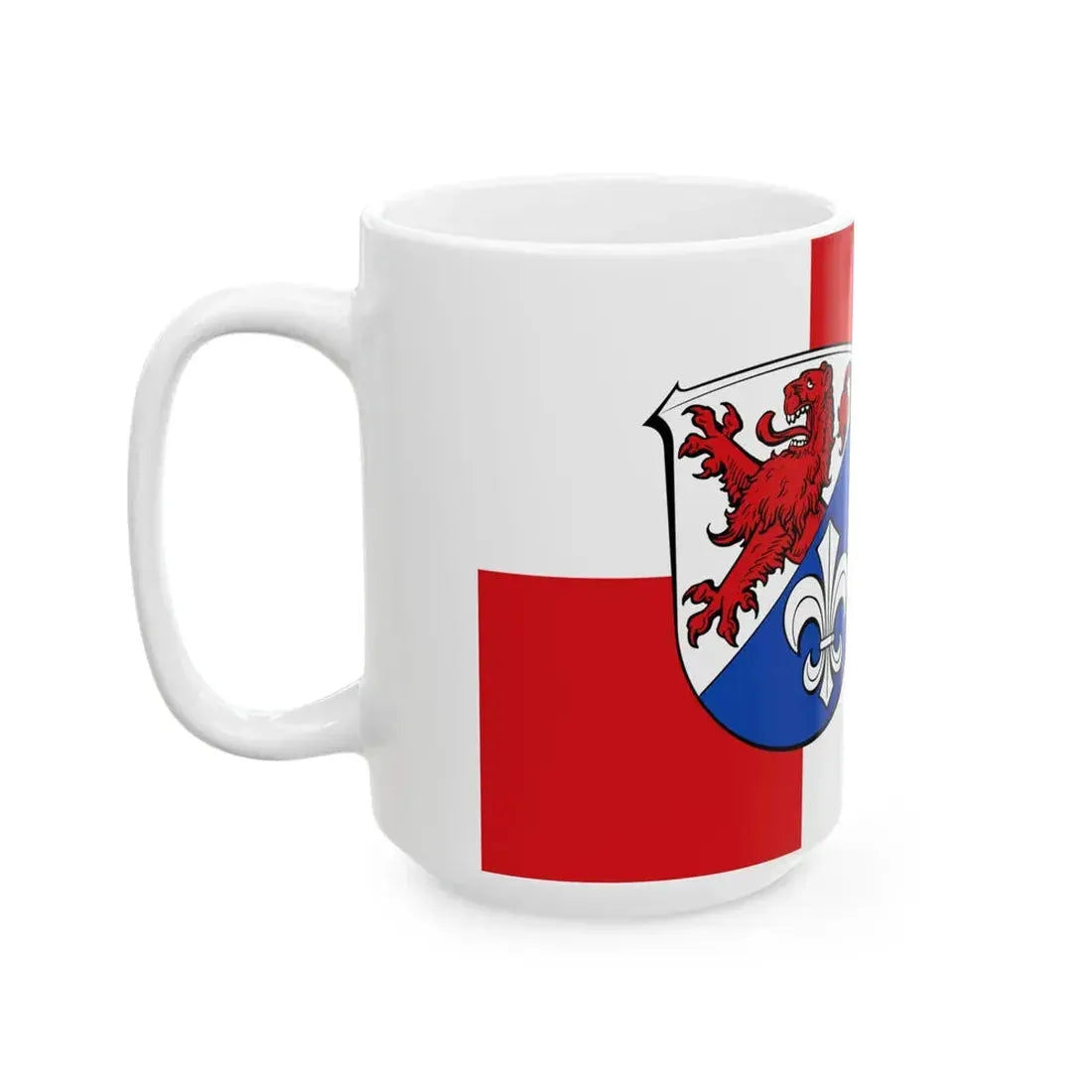 Flagge Hattersheim am Main (Germany) White Coffee Mug - Go Mug Yourself