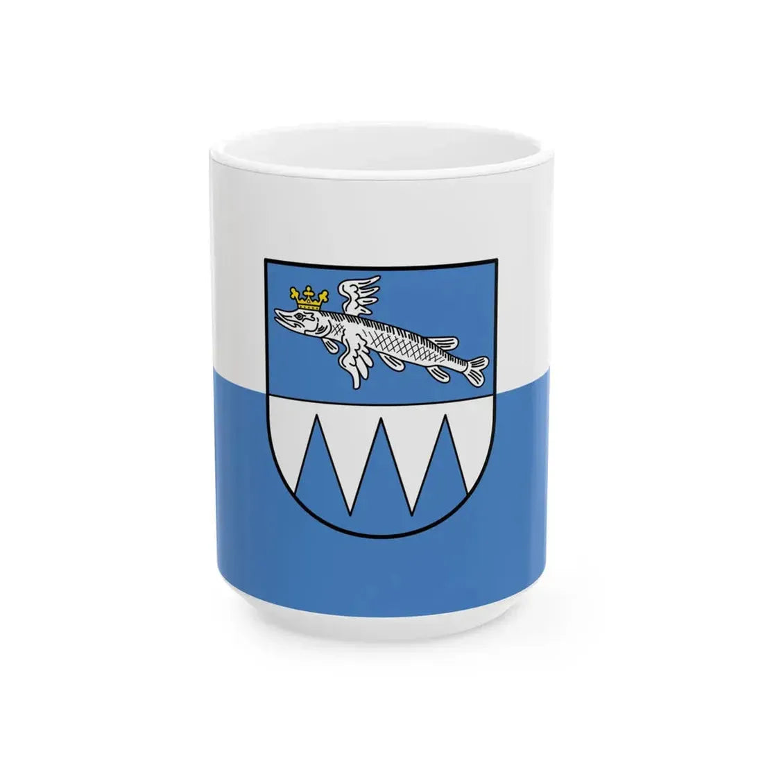 Flagge Hechthausen (Germany) White Coffee Mug 15oz - Go Mug Yourself