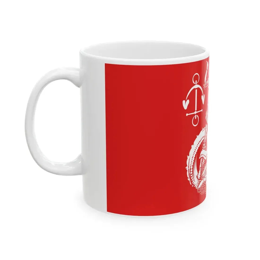 Flagge Heide (Germany) White Coffee Mug - Go Mug Yourself