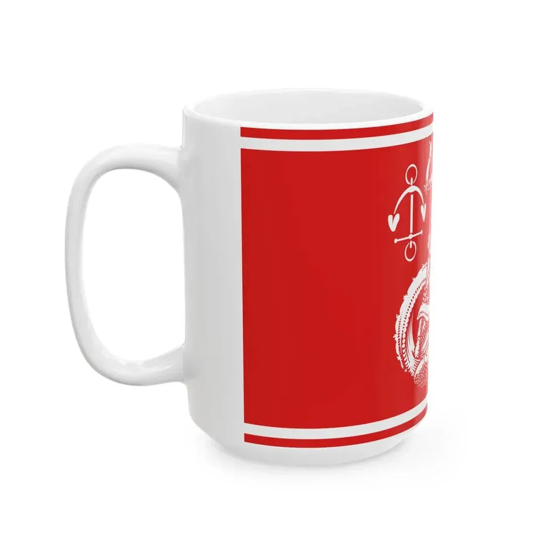 Flagge Heide (Germany) White Coffee Mug - Go Mug Yourself