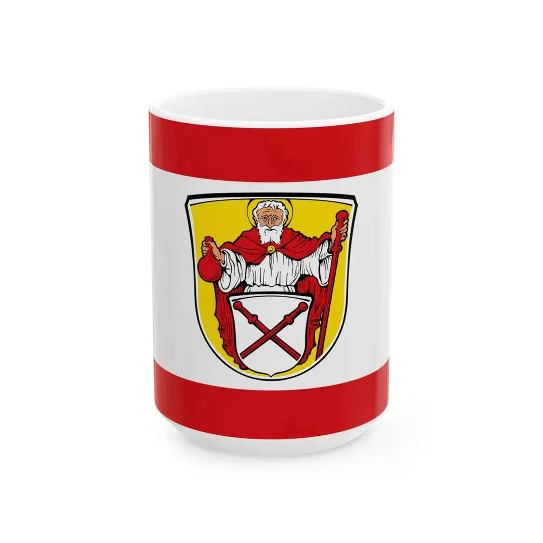 Flagge Herbstein (Germany) White Coffee Mug 15oz - Go Mug Yourself