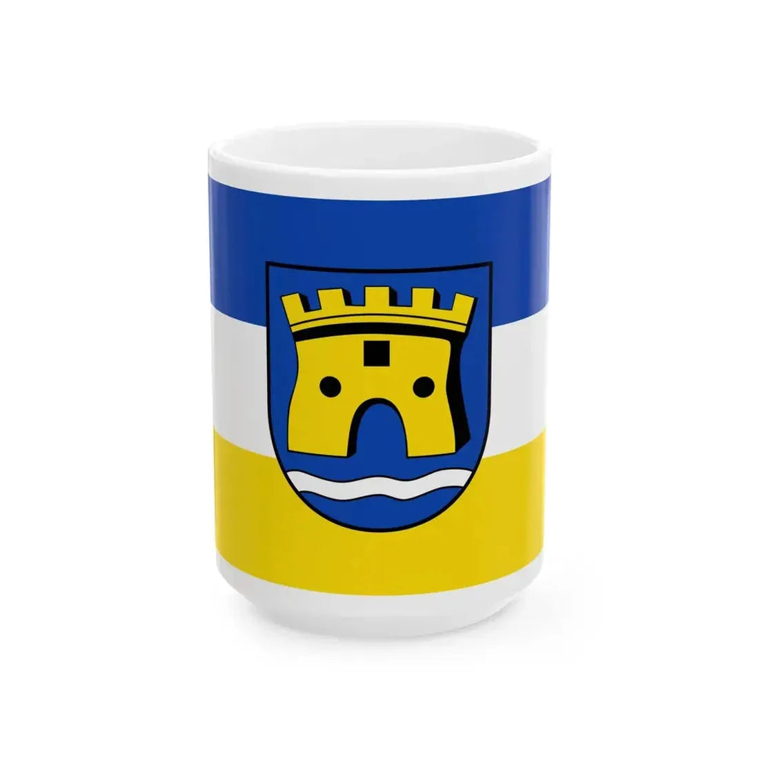 Flagge Hinte (Germany) White Coffee Mug 15oz - Go Mug Yourself