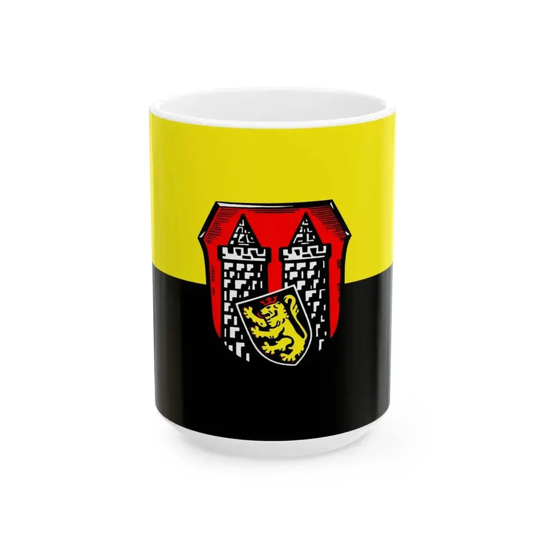Flagge Hof (Germany) White Coffee Mug 15oz - Go Mug Yourself