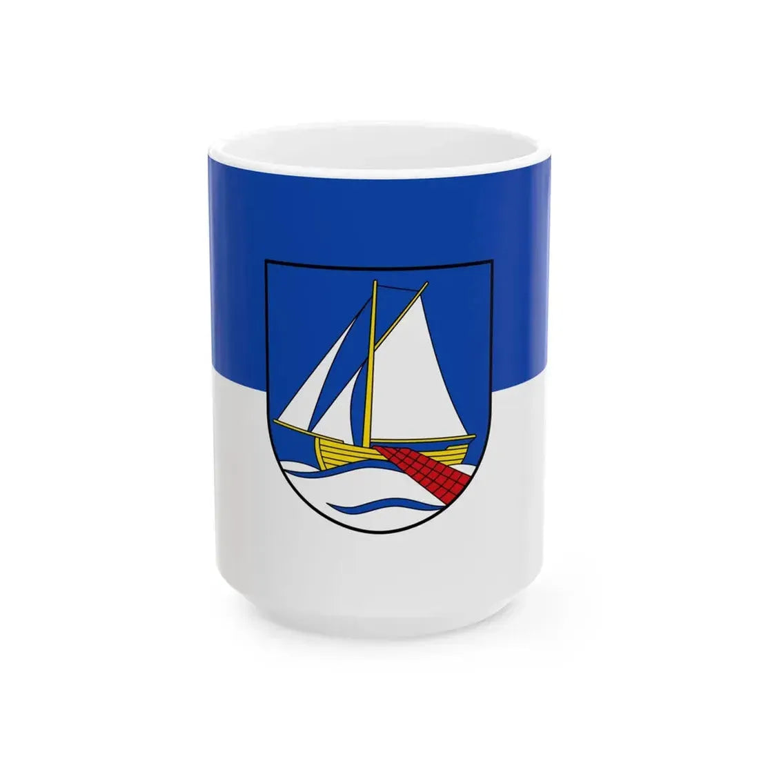 Flagge Hooksiel (Germany) White Coffee Mug 15oz - Go Mug Yourself