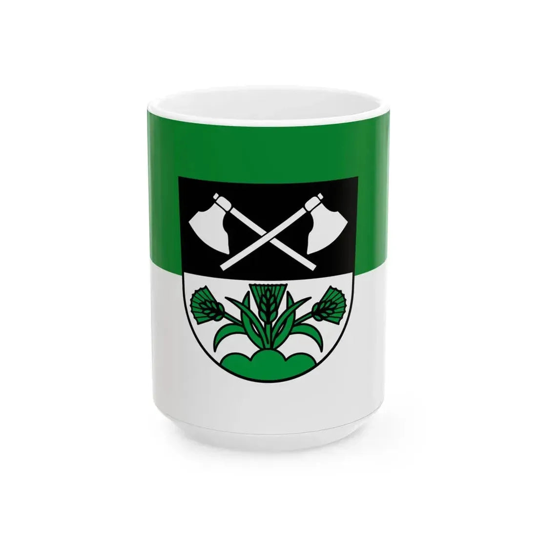 Flagge Irndorf (Germany) White Coffee Mug 15oz - Go Mug Yourself