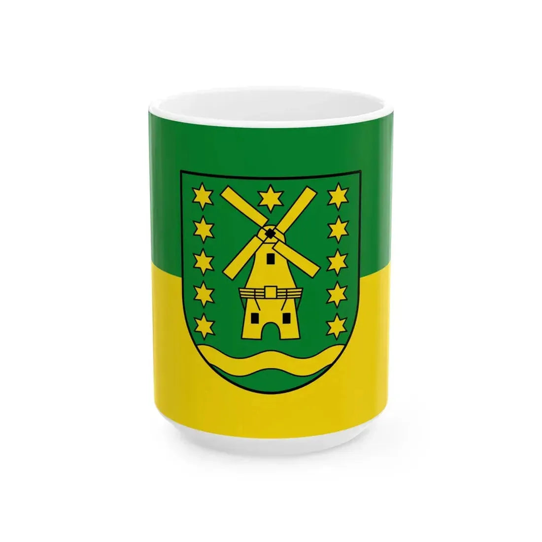 Flagge Jemgum (Germany) White Coffee Mug 15oz - Go Mug Yourself