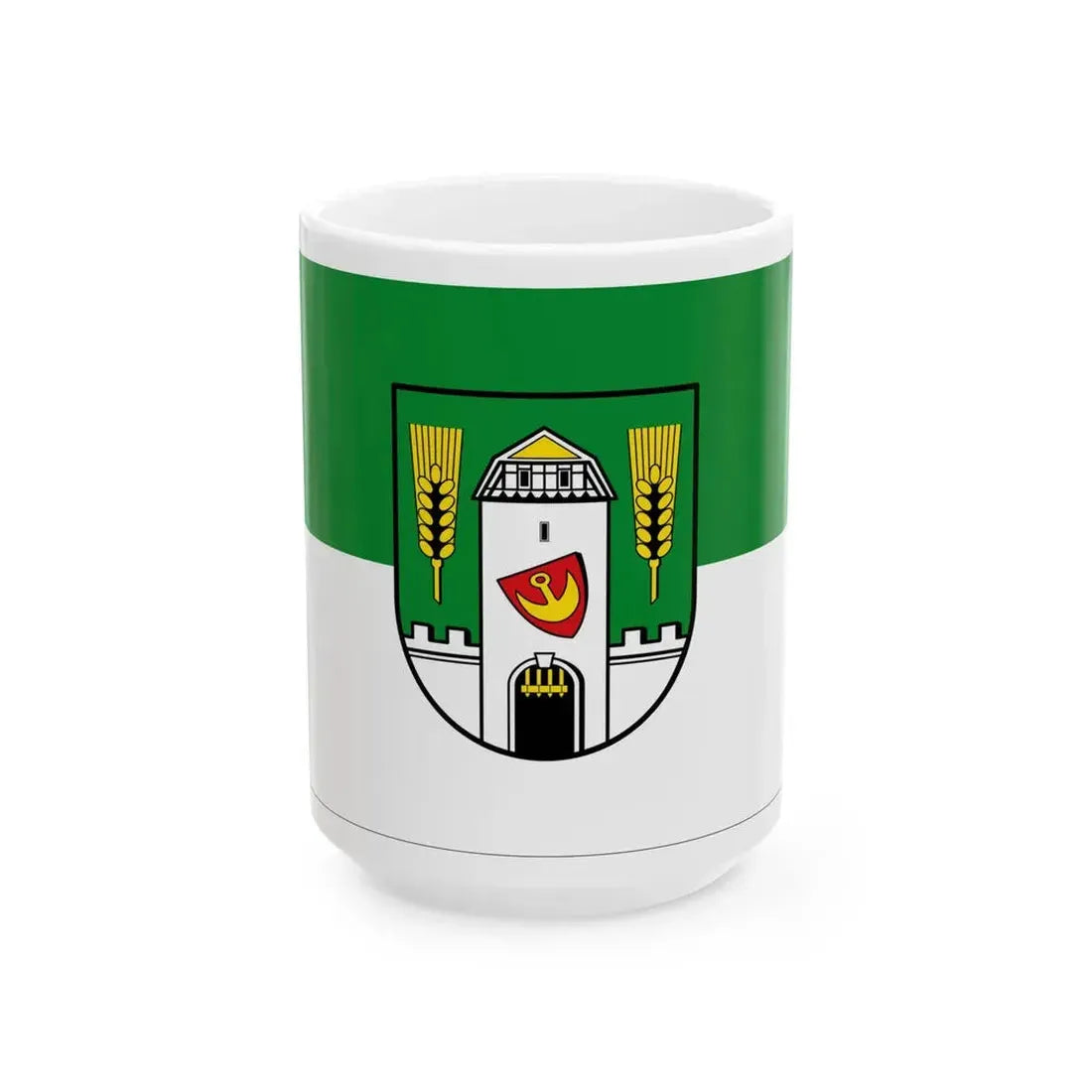 Flagge Juehnde (Germany) White Coffee Mug 15oz - Go Mug Yourself
