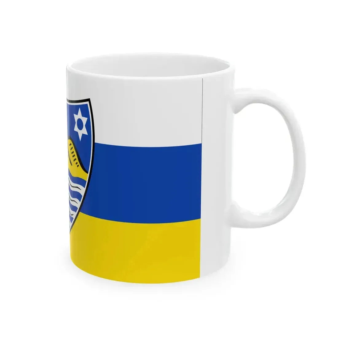 Flagge Juist (Germany) White Coffee Mug - Go Mug Yourself