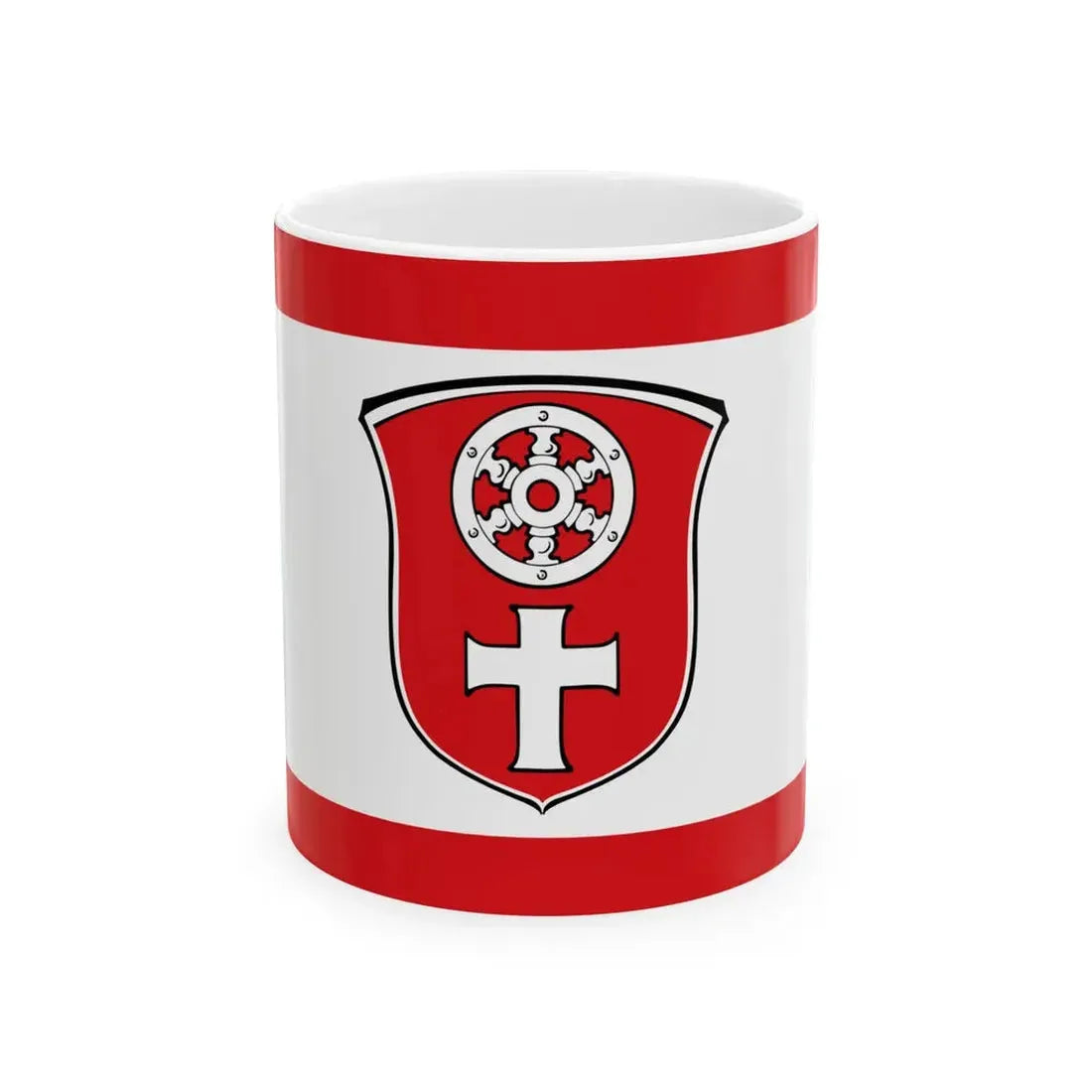 Flagge Klein-Krotzenburg (Germany) White Coffee Mug 11oz - Go Mug Yourself