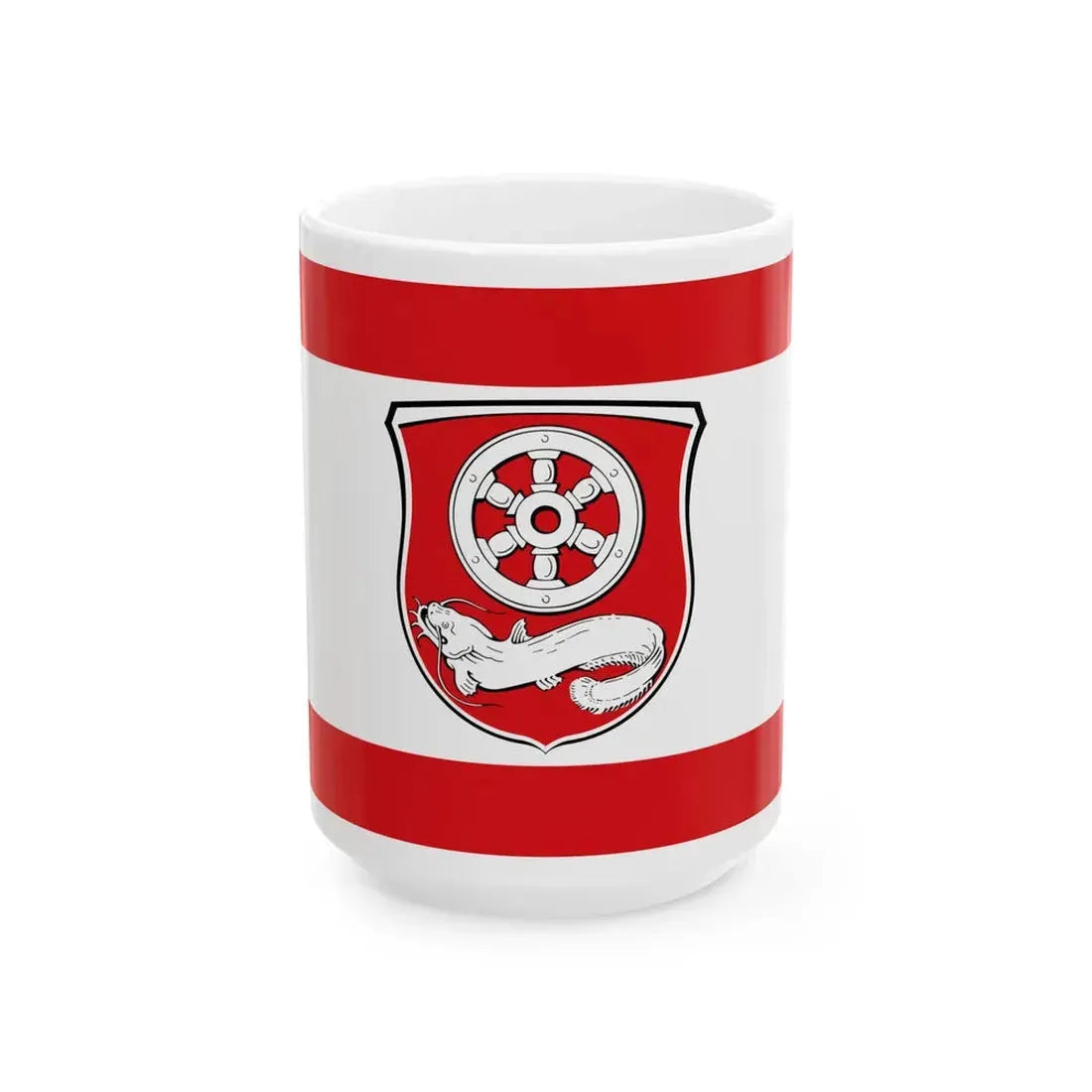 Flagge Klein-Welzheim (Germany) White Coffee Mug 15oz - Go Mug Yourself