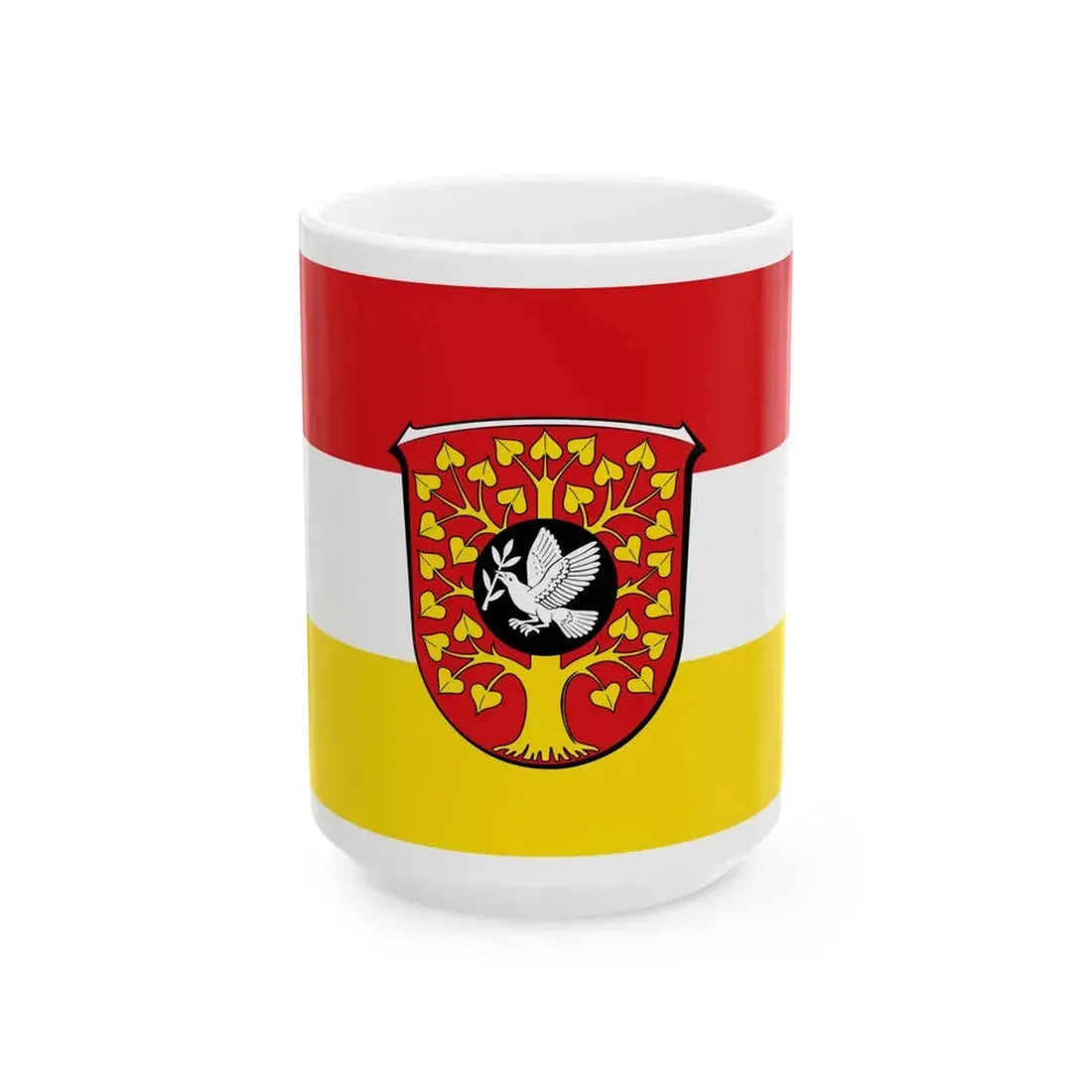 Flagge Kleingladenbach (Germany) White Coffee Mug 15oz - Go Mug Yourself