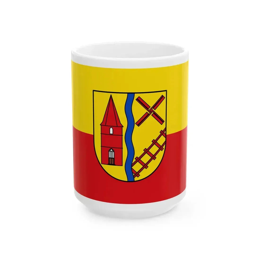 Flagge Kluse (Germany) White Coffee Mug 15oz - Go Mug Yourself