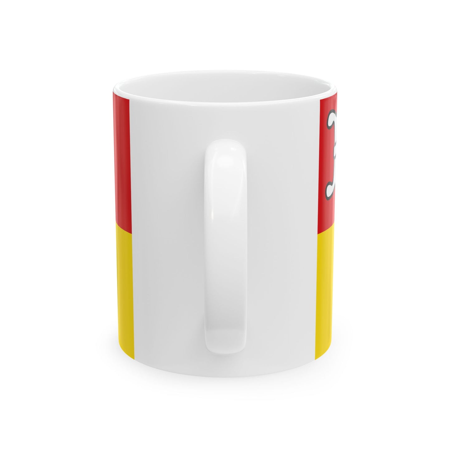 Flagge Kreis Borken 1979 (Germany) White Coffee Mug-Go Mug Yourself