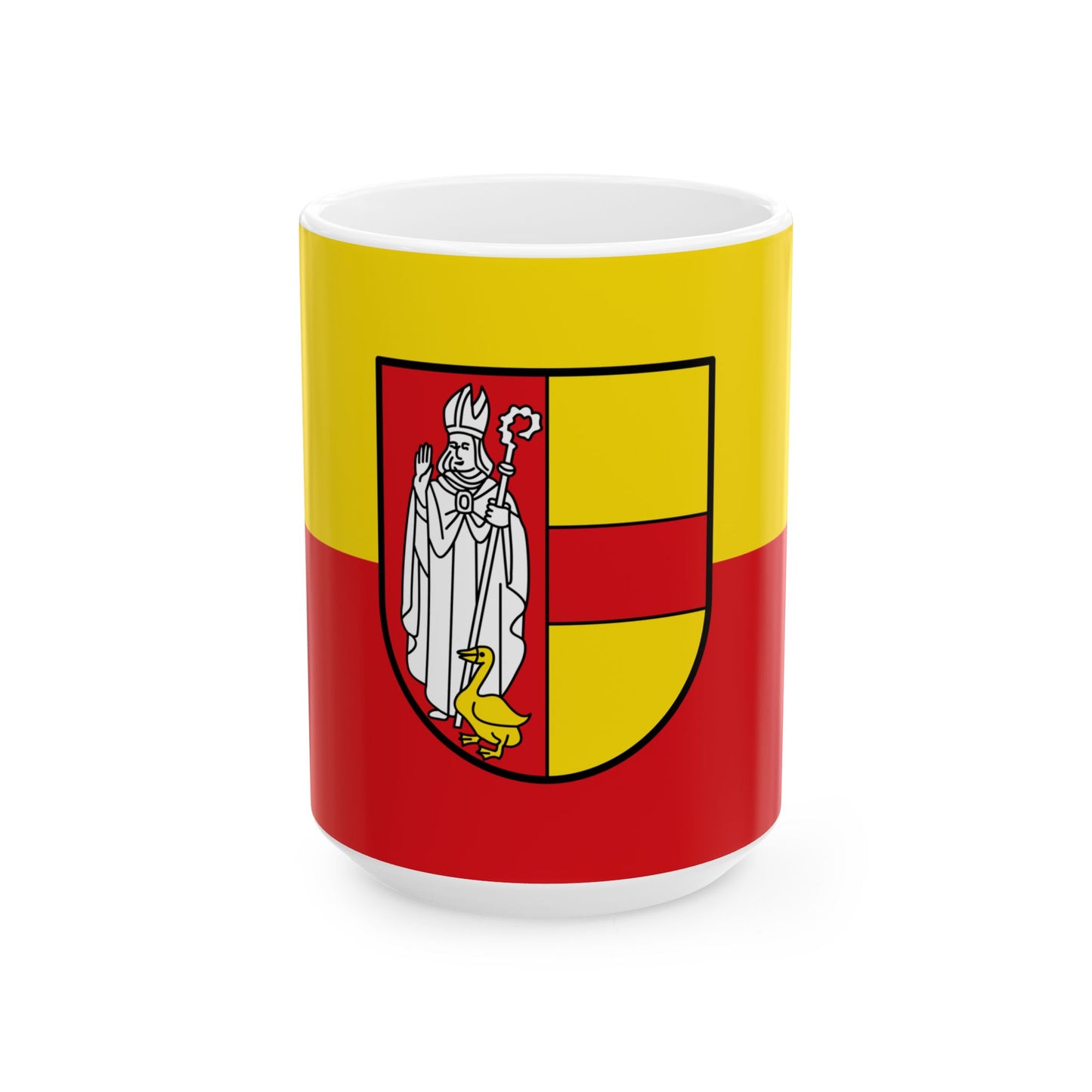 Flagge Kreis Coesfeld 1972 (Germany) White Coffee Mug-15oz-Go Mug Yourself
