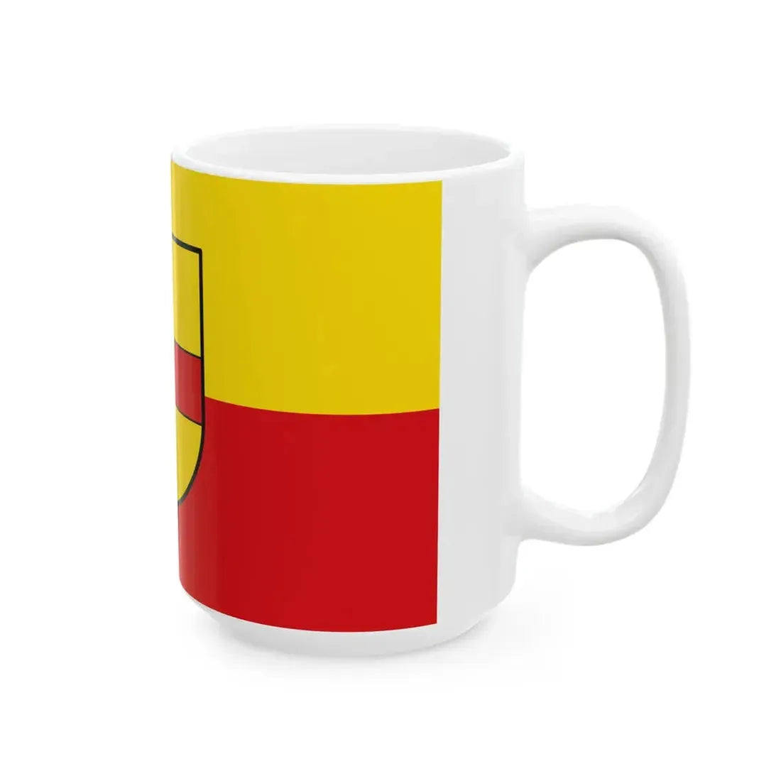 Flagge Kreis Coesfeld 1972 (Germany) White Coffee Mug - Go Mug Yourself