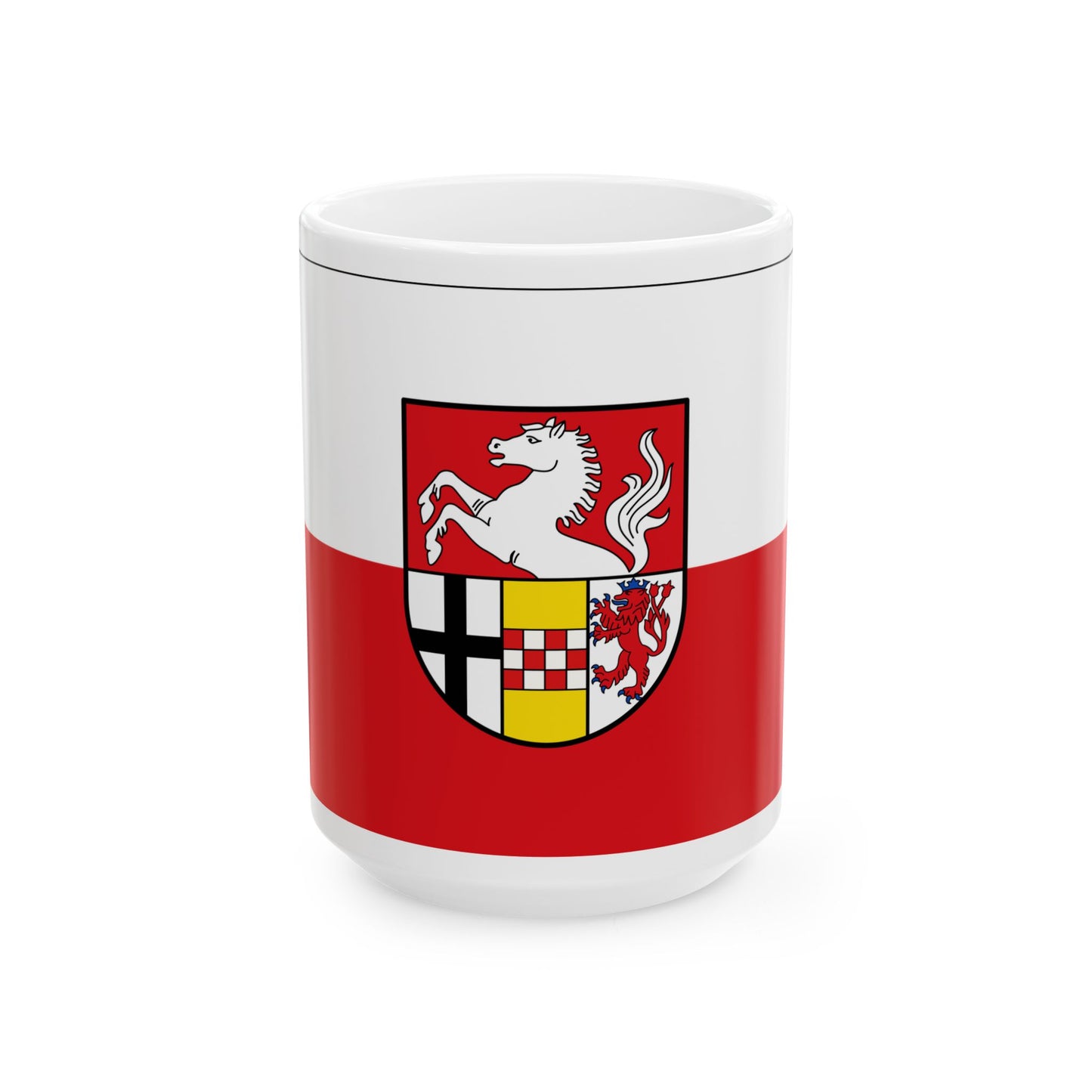 Flagge Kreis Iserlohn (Germany) White Coffee Mug-15oz-Go Mug Yourself