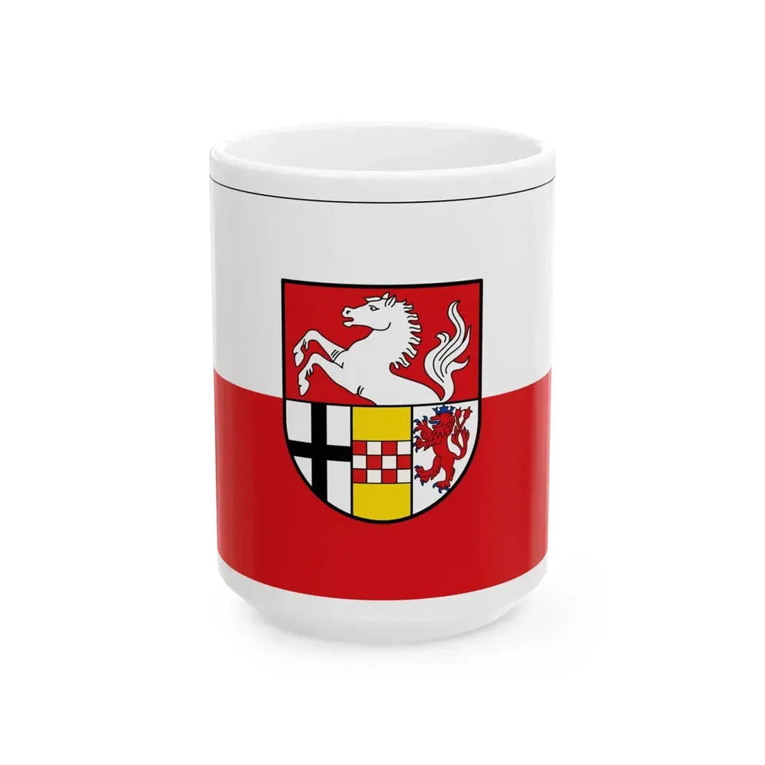 Flagge Kreis Iserlohn (Germany) White Coffee Mug 15oz - Go Mug Yourself