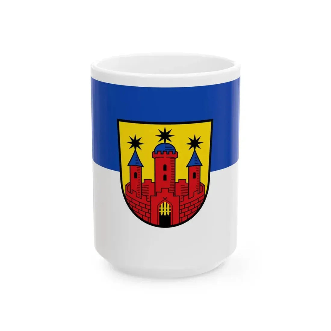 Flagge Landau Bad Arolsen (Germany) White Coffee Mug 15oz - Go Mug Yourself